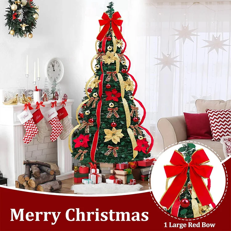 Pop-up Red Christmas Tree | Christmas Decoration