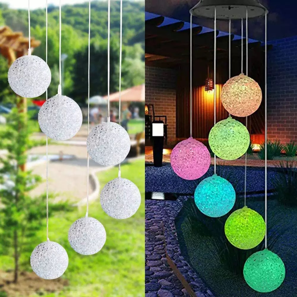 🔥2026 BEST GIFT TO FAMILY🔥Colorful LED Solar-Powered Light Wind Chimes