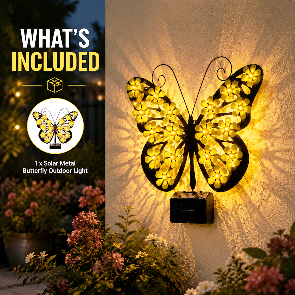 🦋Beautiful Solar Metal Butterfly Garden Light☀️