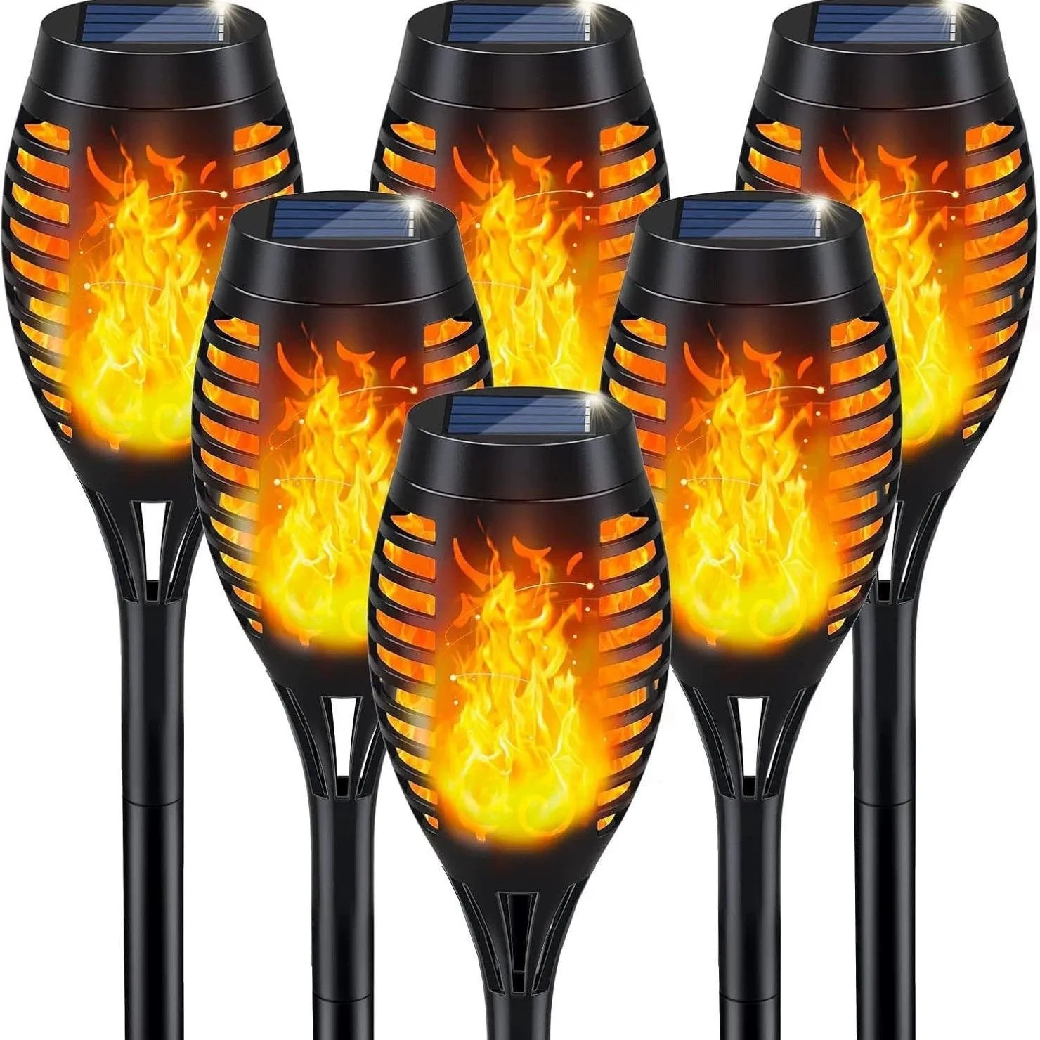 💖 Halloween Outdoor Garden Torch Solar Lights 🏡💡