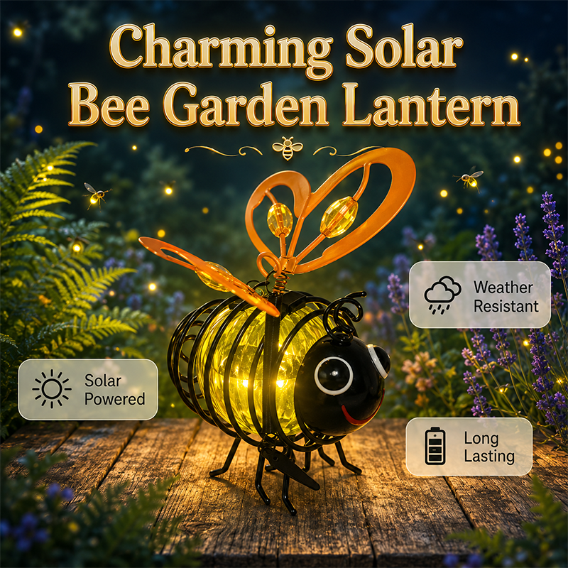 蜜蜂LIMITED-TIME 50% OFF! Hanging Solar Bee Light –Perfect for Garden Parties, Camping, or Kids’ Rooms – Spread Joy Day and Night🌞🌜