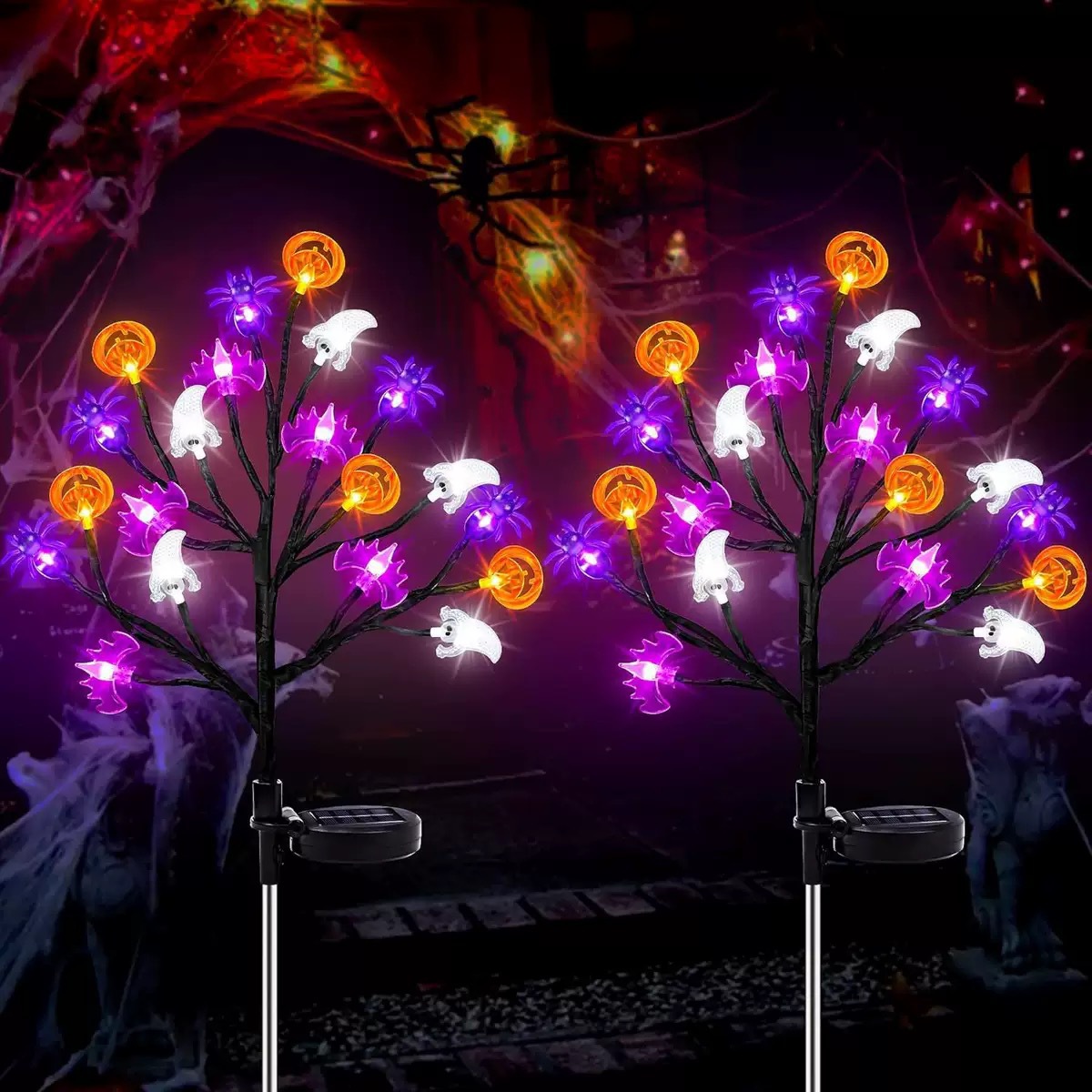 🔥Pumpkin Solar Branch Lights -🎃Halloween Garden Stakes