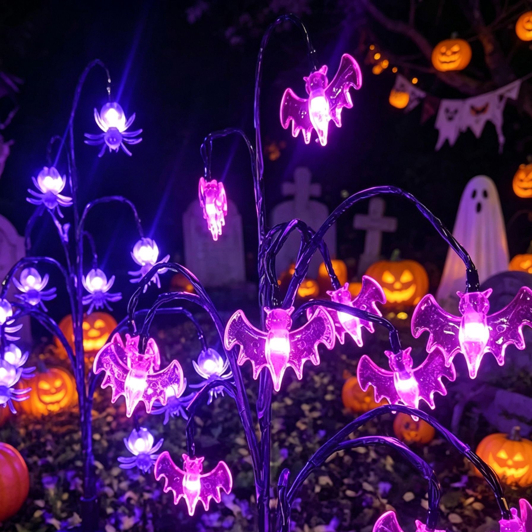 🔥Pumpkin Solar Branch Lights -🎃Halloween Garden Stakes