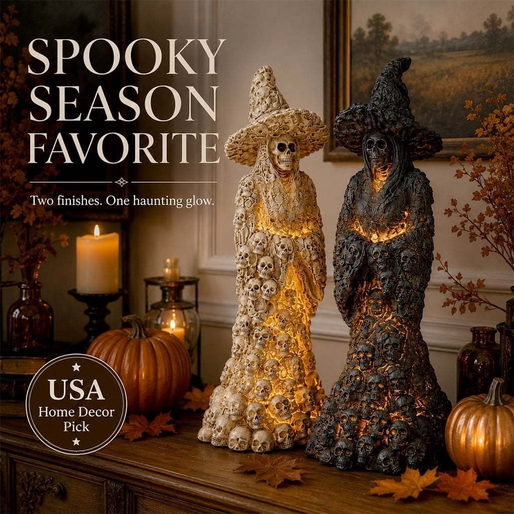 🔥HOT SALE🔥🔥Flash Sale 50% OFF-Skeleton Witch Ornament Halloween🎃