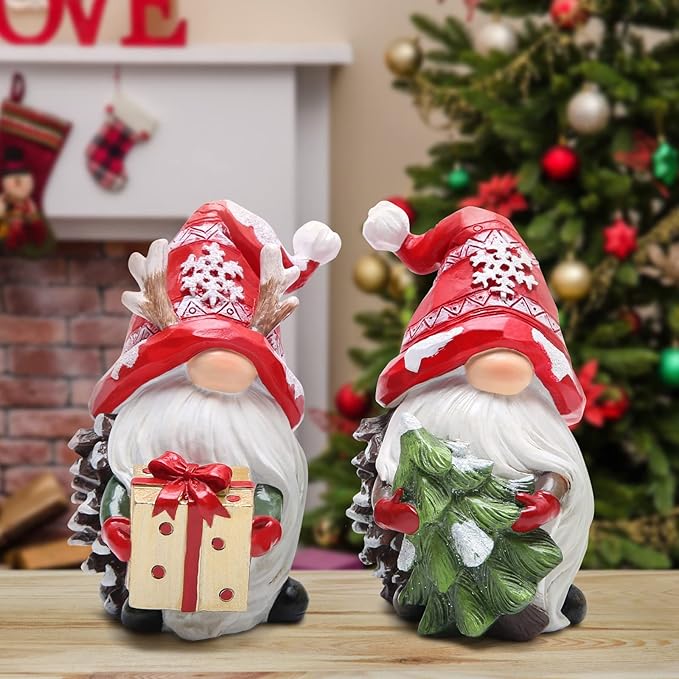 Handmade Christmas gnome ornaments | Handpainted art | Christmas gifts