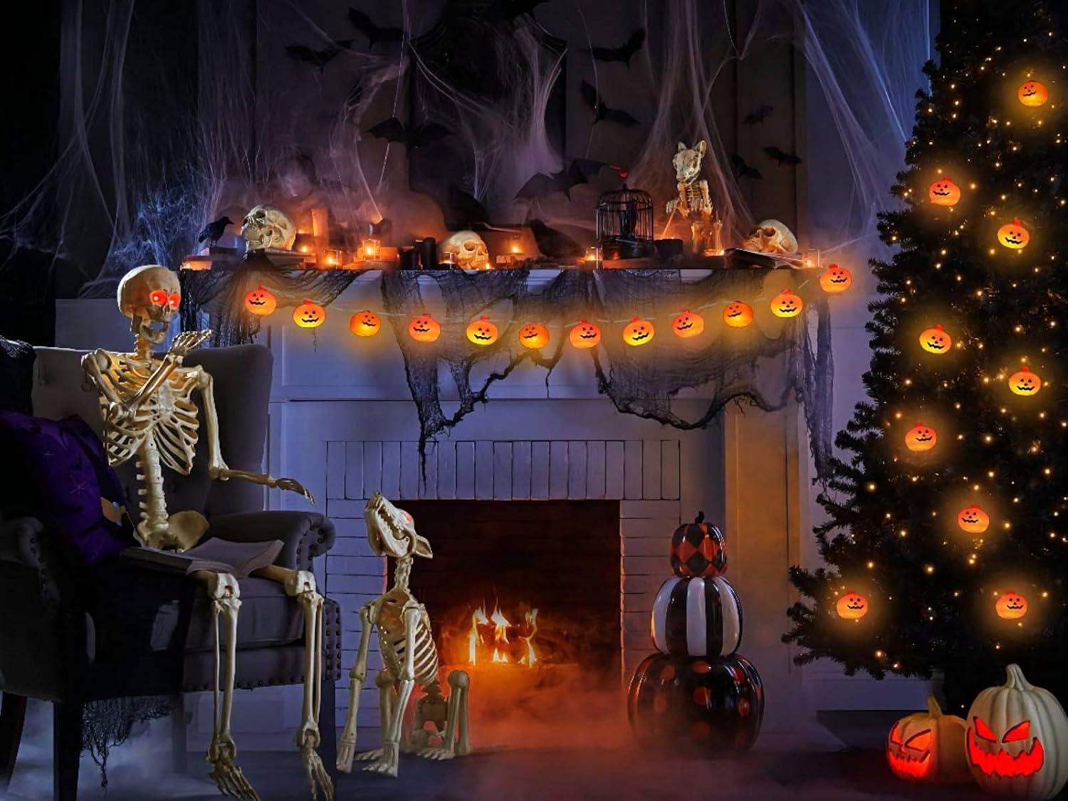 Halloween Decorations Pumpkin String Lights