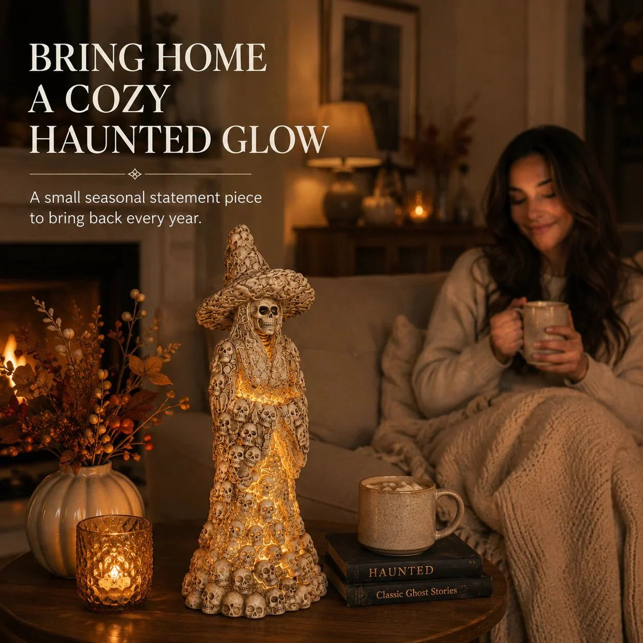 🔥HOT SALE🔥🔥Flash Sale 50% OFF-Skeleton Witch Ornament Halloween🎃