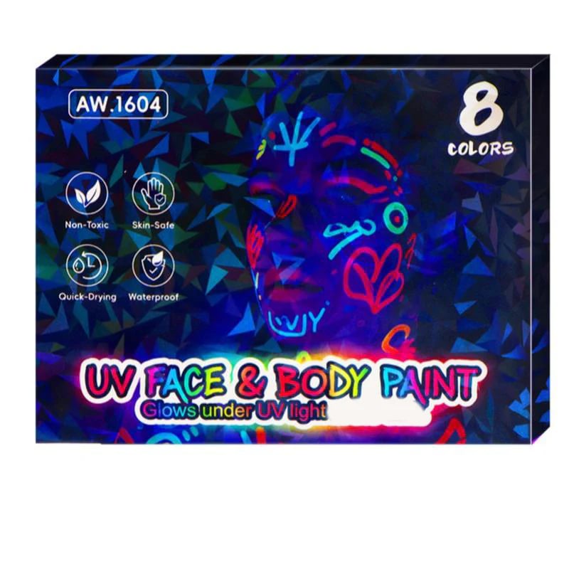 🥳2026 HOT SALE💞🎃Halloween Glow Face and Body Paint Markers Set