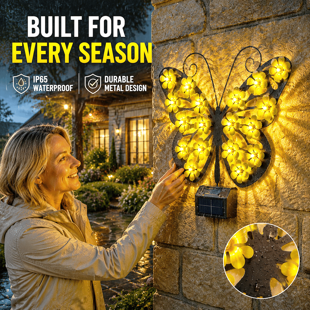 🦋Beautiful Solar Metal Butterfly Garden Light☀️