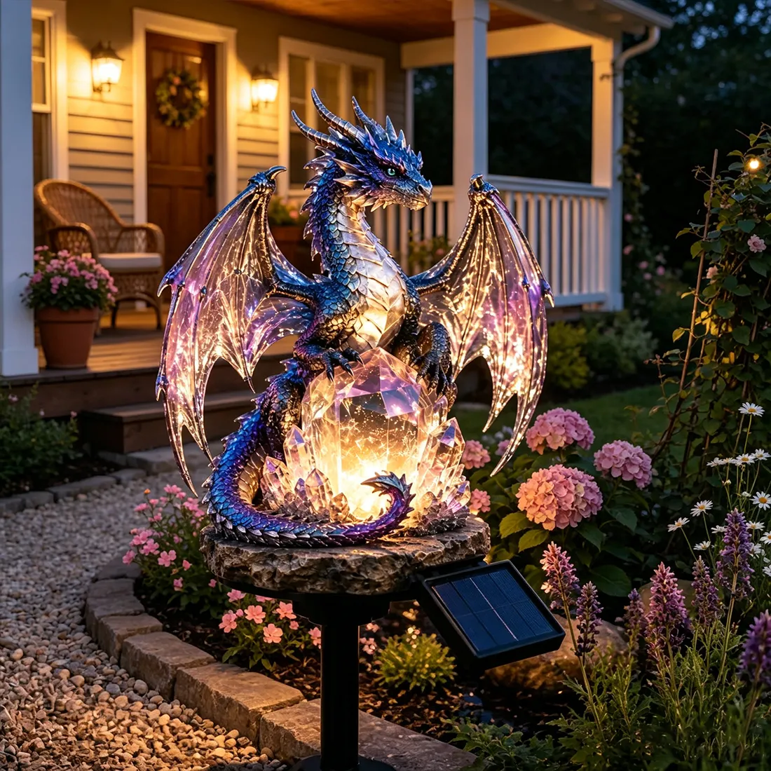 TODAY'S SPECIAL OFFER-50% OFF🔥 SOLAR DRAGON CRYSTAL GARDEN LIGHT HALLOWEEN
