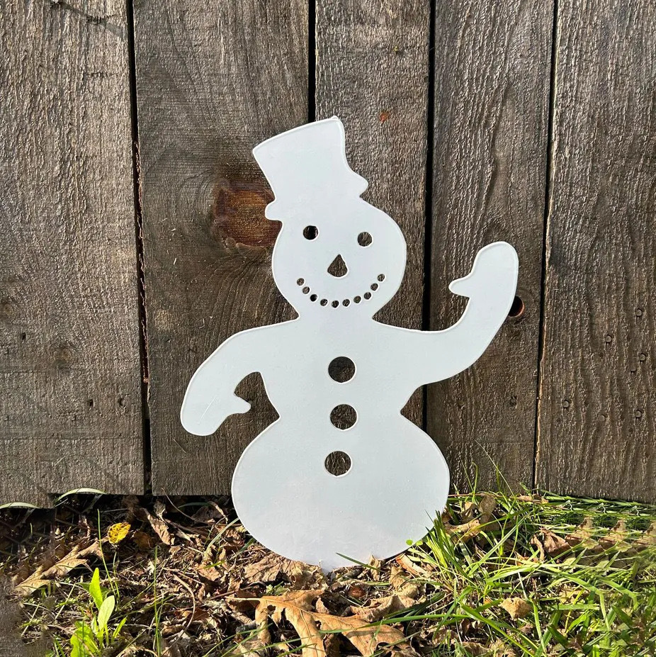 Metal Christmas Garden Stake
