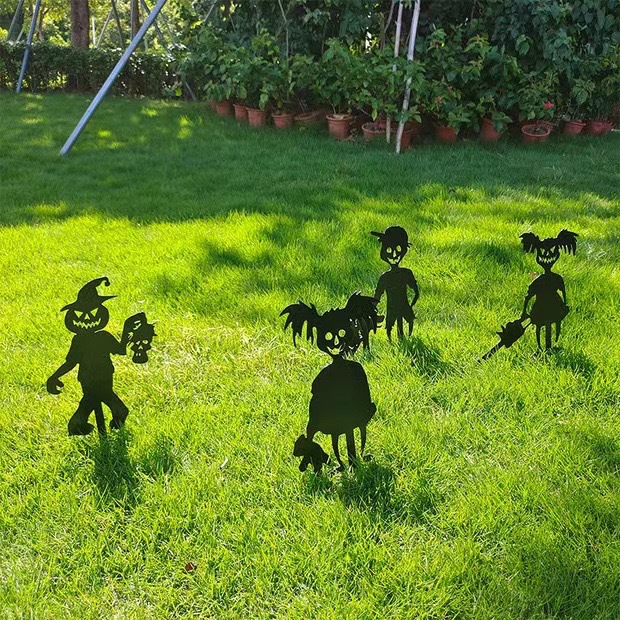 Zombie Kid Garden Sign | Metal Art