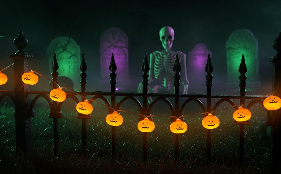 halloween lights outdoor battery operated