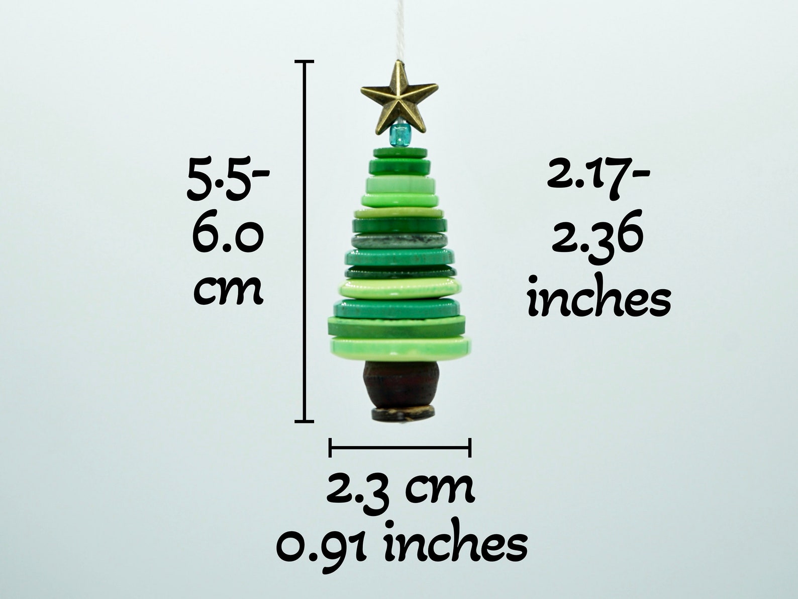 Button Christmas Tree Decoration