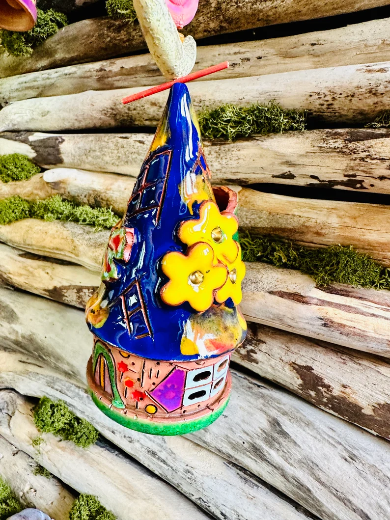 Handmade Ceramic Home Hanging Bell | Ceramic Art | Hand Painted Art