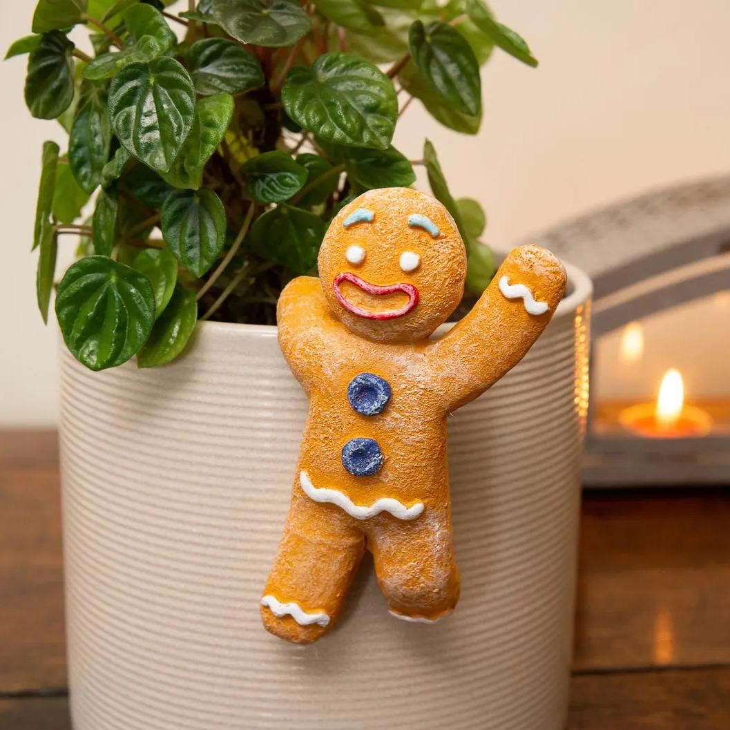 Handmade Christmas Flower Pot Buddy | Hand Painted Art