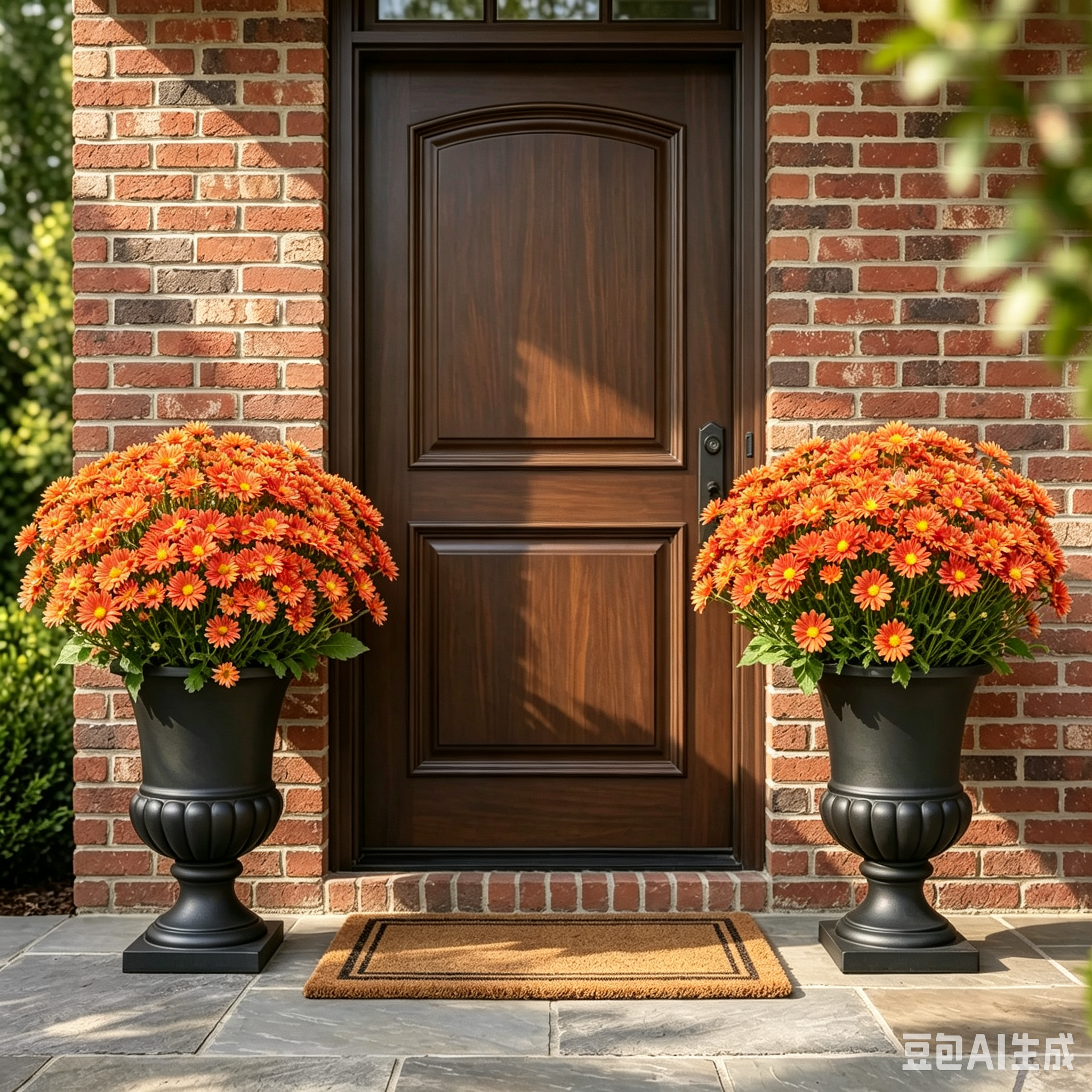 Last Day 70% OFF🌼- Artificial Outdoor Sunset Mums Flowers - UV resistant, Waterproof, Windproof