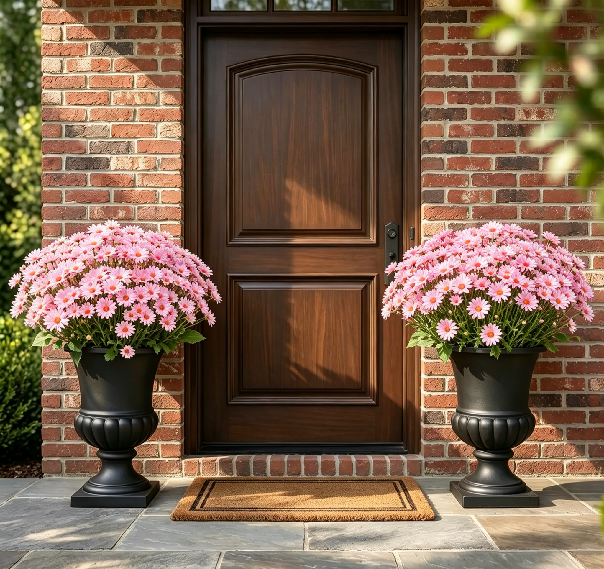 Last Day 70% OFF🌼- Artificial Outdoor Sunset Mums Flowers - UV resistant, Waterproof, Windproof
