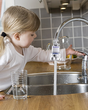 3 Pack 360° Rotating Sink Faucet Filter with 10 Filter Cartridges, Faucet Extender Removing Fluoride & Hard Water, For Kitchen and Bathroom