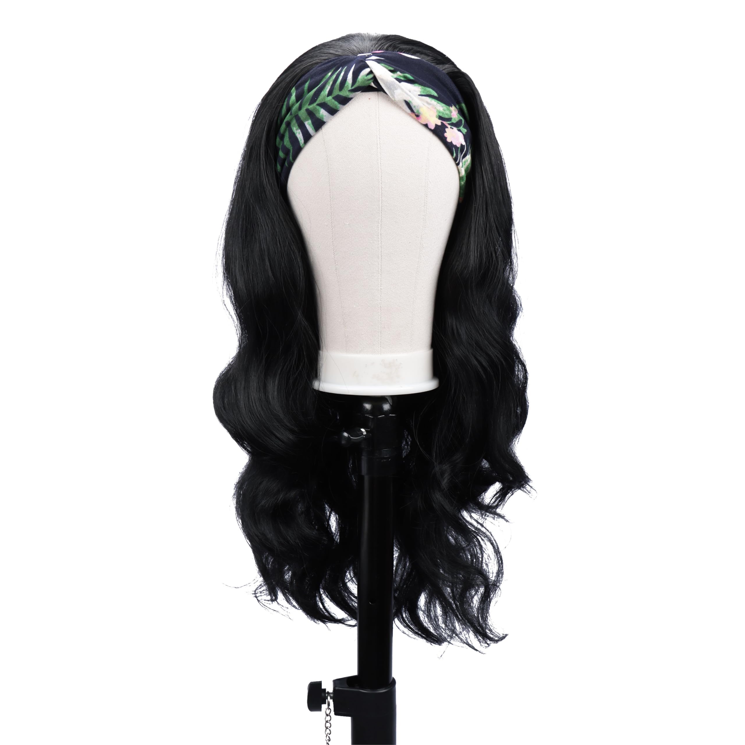 26 Inch Ombre Blonde Body Wave Headband Wig, Glueless Long Wavy Wig