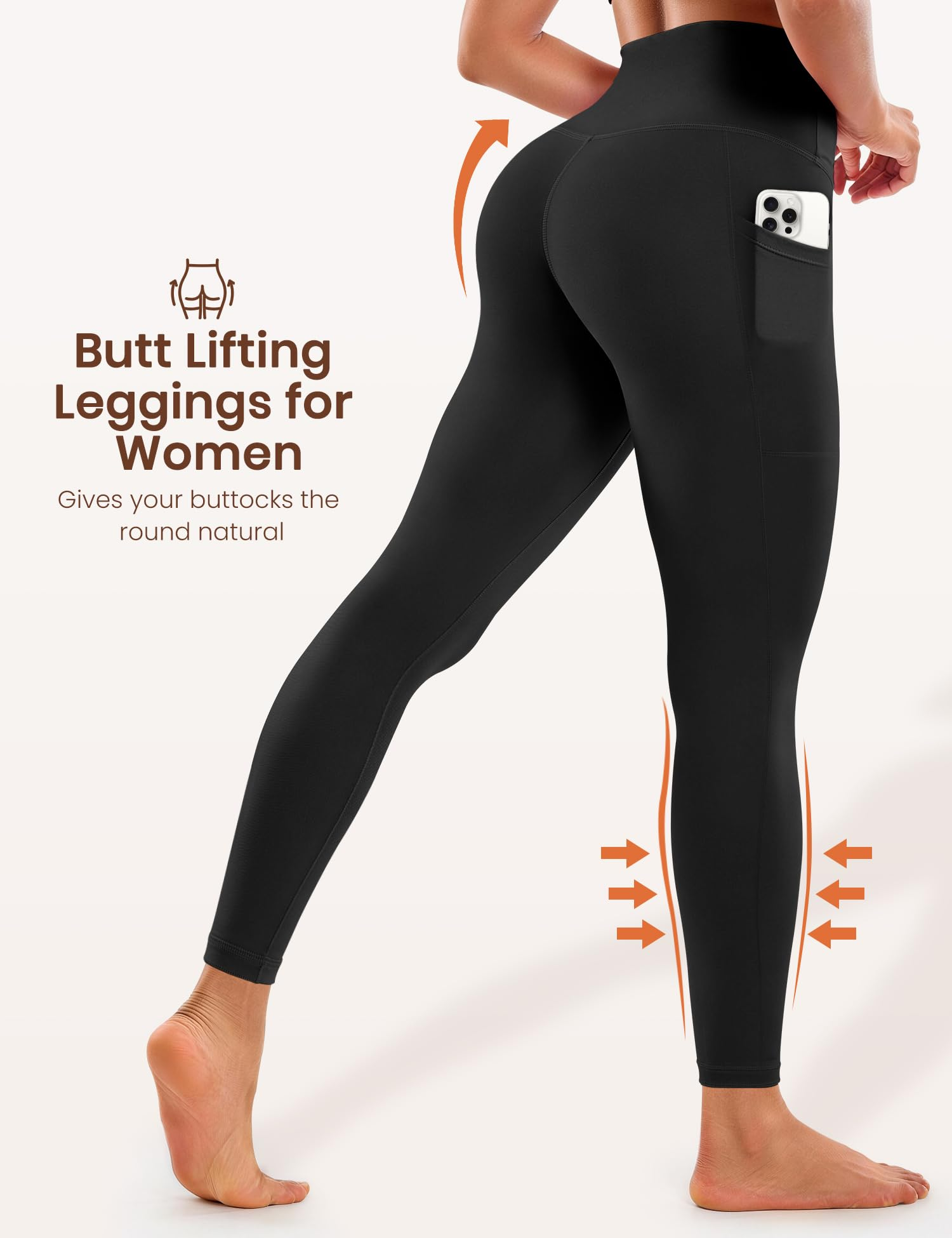 High Waisted Leggings for Women, Buttery Soft Full Length Yoga Pants, Workout Athletic Daily Wear
