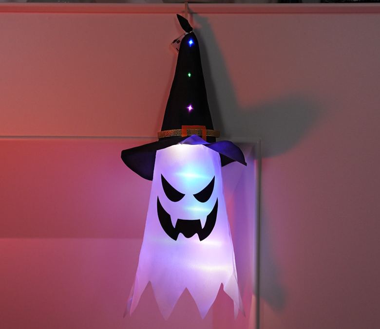 Halloween Pumpkin Ghost Witch Hanging String Lights