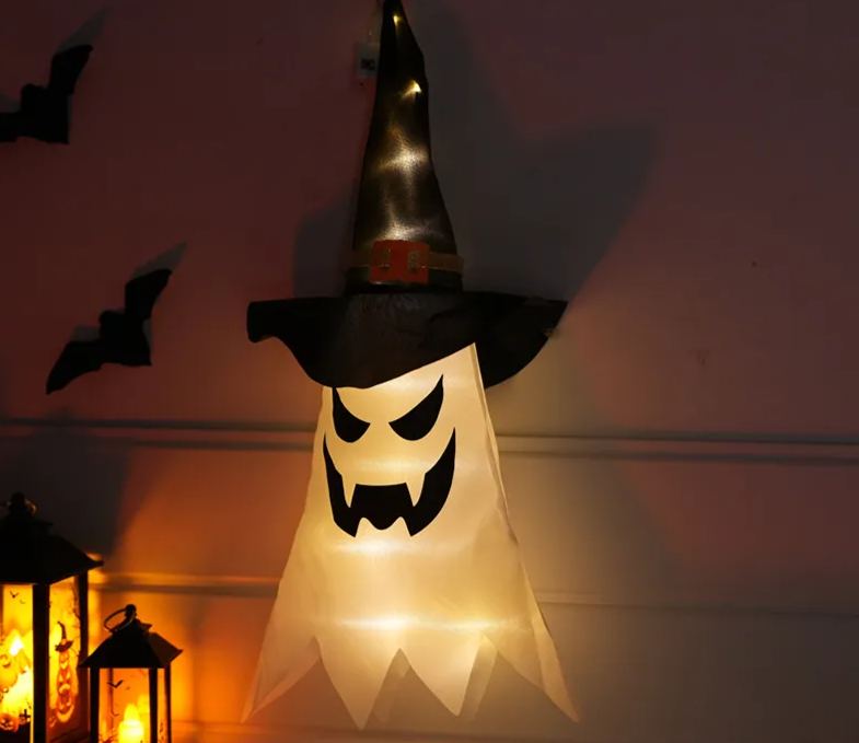 Halloween Pumpkin Ghost Witch Hanging String Lights