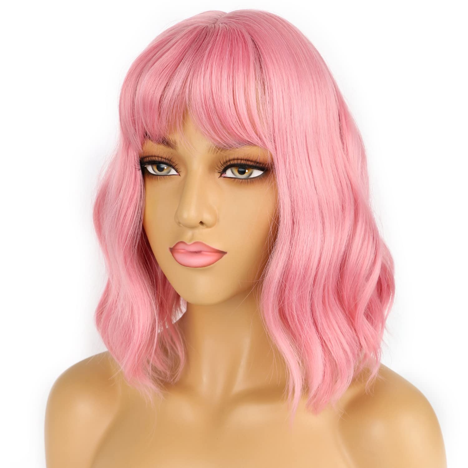 Cosplay Wig - Natural Medium Length Heat Resistant Fiber for Halloween, Parties & Daily Wear (Multiple Colors)