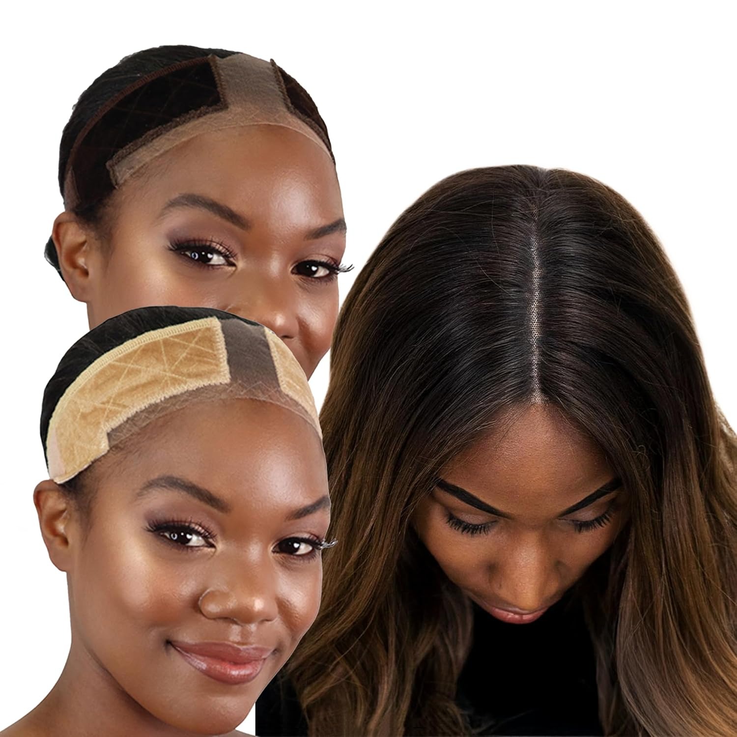 Reinforced Velvet Wig Grip Band, Adjustable Glueless Secure Lace Wig Headband