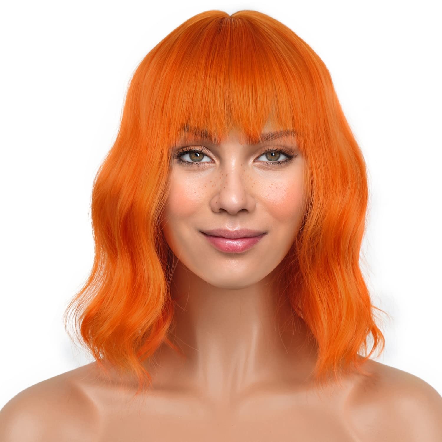Cosplay Wig - Natural Medium Length Heat Resistant Fiber for Halloween, Parties & Daily Wear (Multiple Colors)
