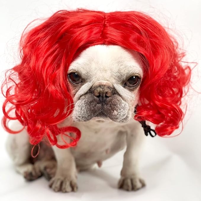 Pet Dog Cosplay Wig, Halloween Costume Headwear for Dogs & Cats