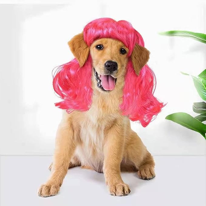 Pet Dog Cosplay Wig, Halloween Costume Headwear for Dogs & Cats