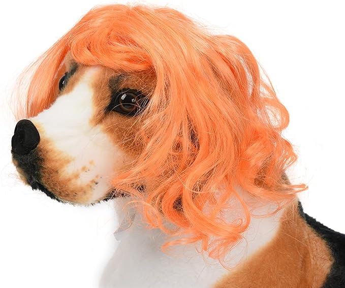 Pet Dog Cosplay Wig, Halloween Costume Headwear for Dogs & Cats