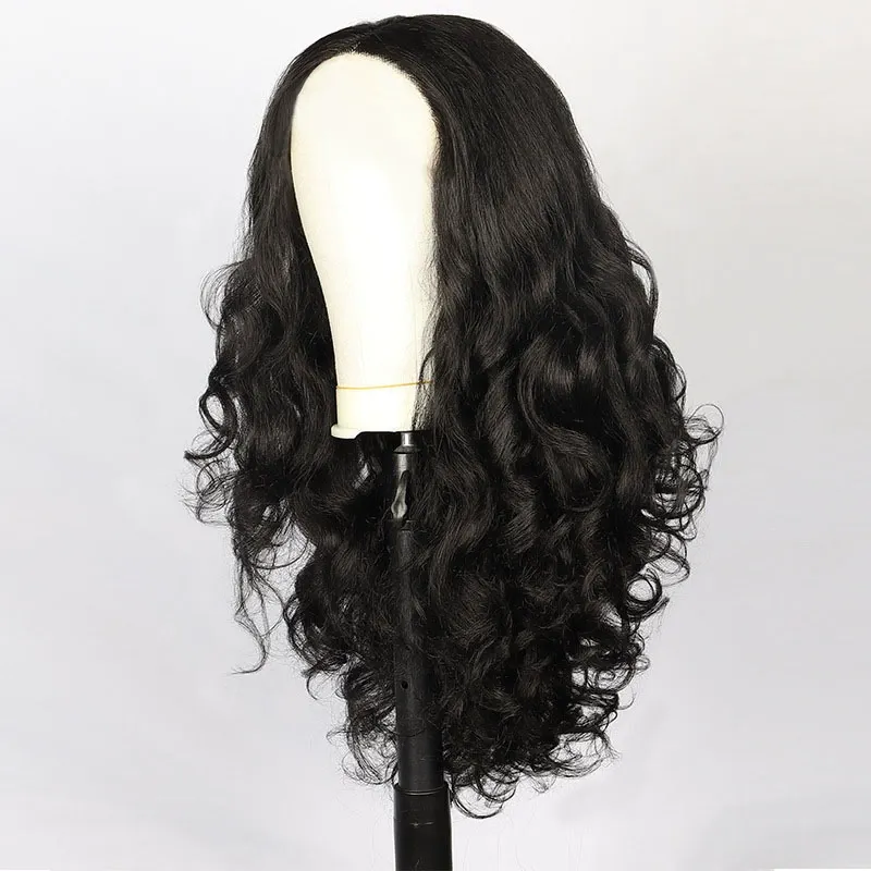 Long Curly Wig with Bangs - Heat Resistant Synthetic Hair for Cosplay, Halloween & Daily Wear (Ombre & Highlight Options)