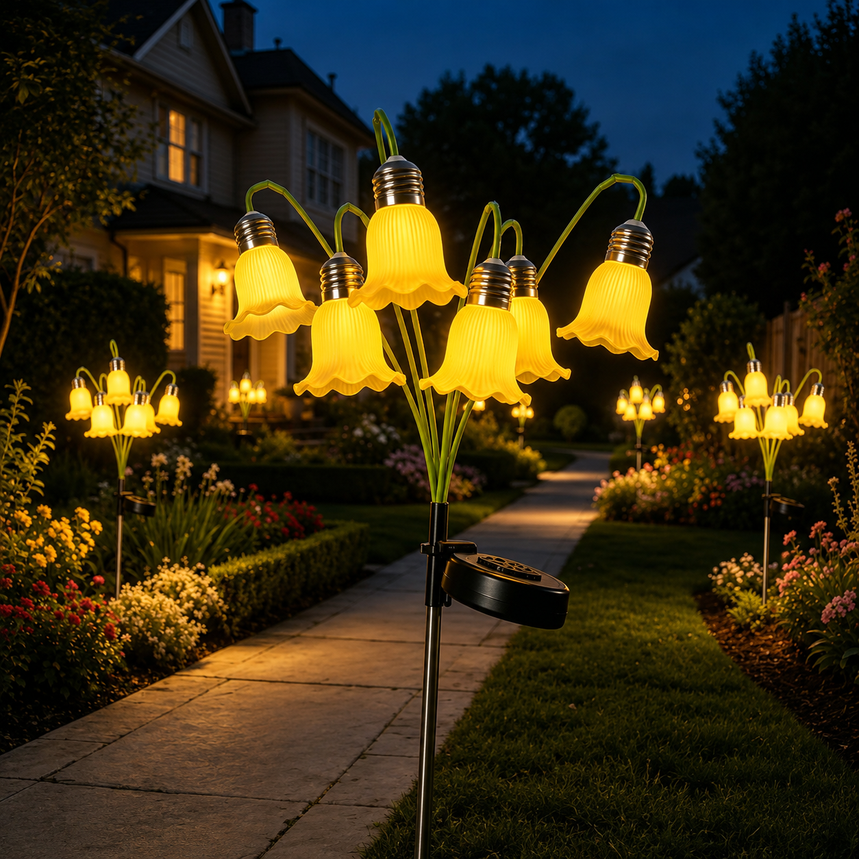 Solar Flower Lights Outdoor Garden Decorations