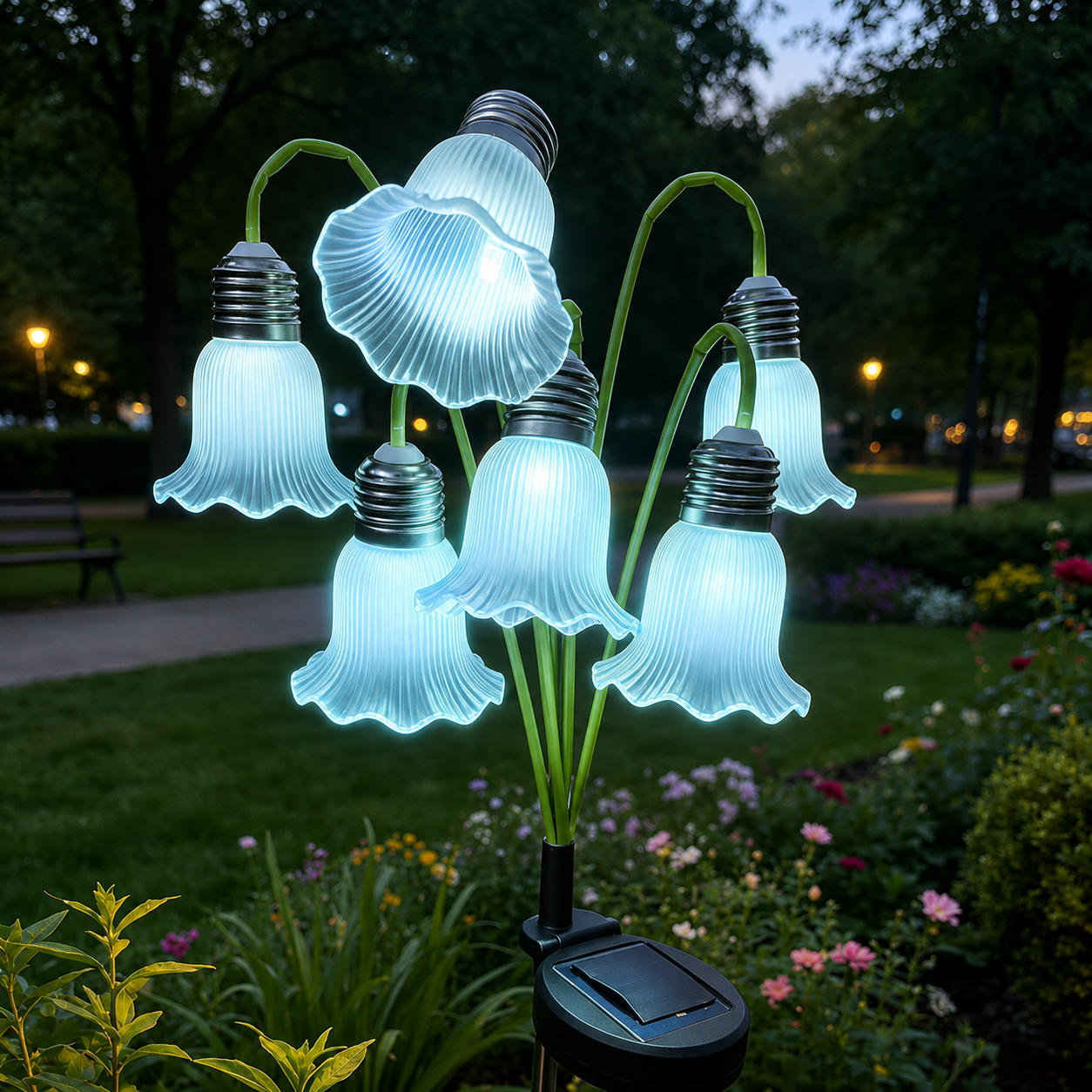 Solar Flower Lights Outdoor Garden Decorations