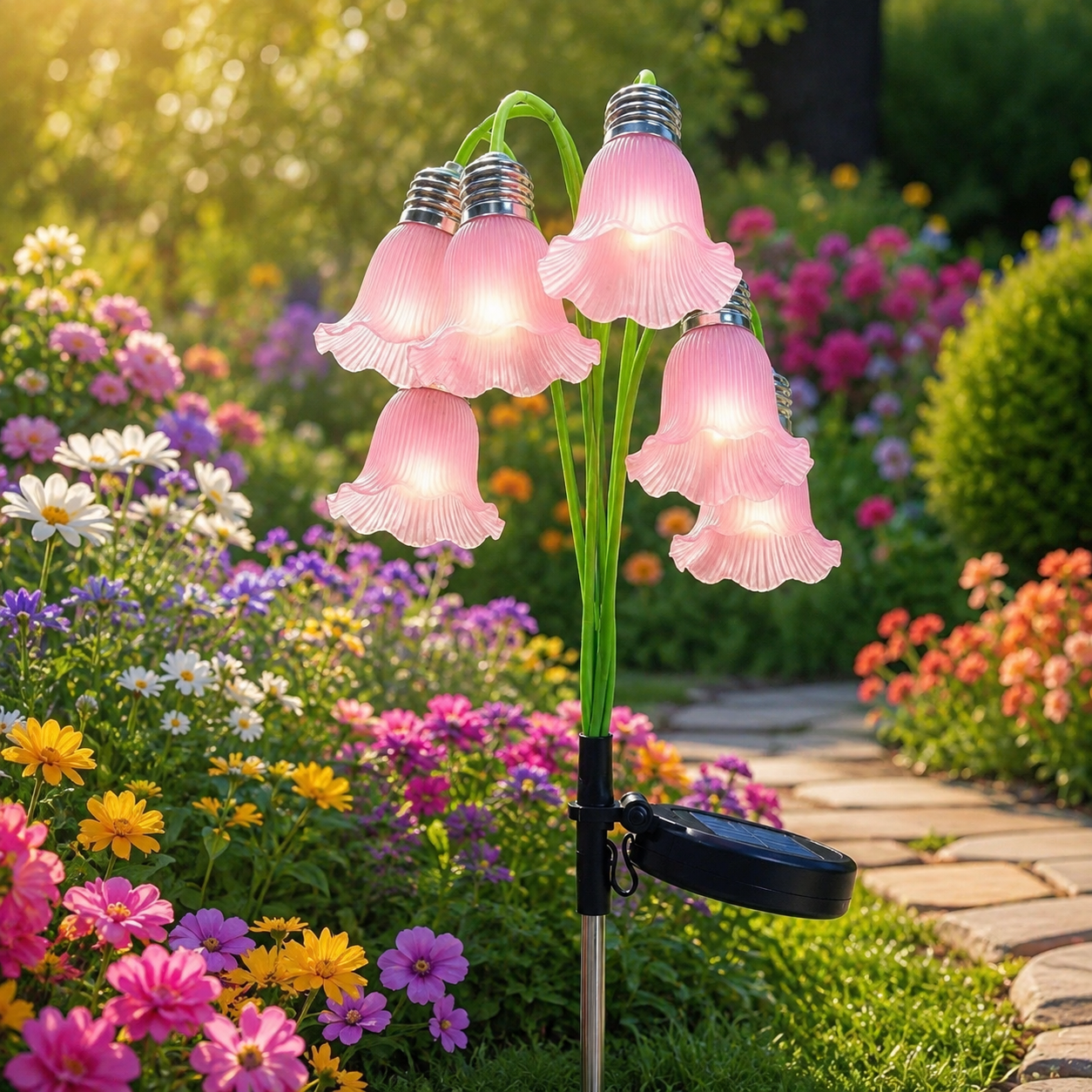 Solar Flower Lights Outdoor Garden Decorations