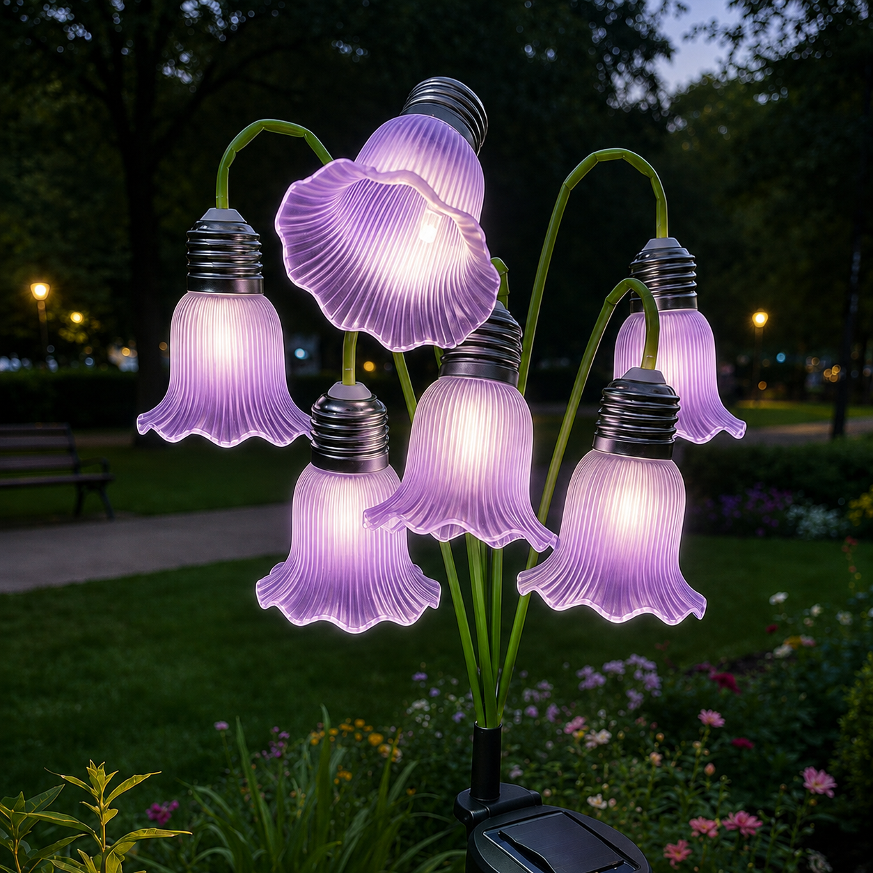 Solar Flower Lights Outdoor Garden Decorations