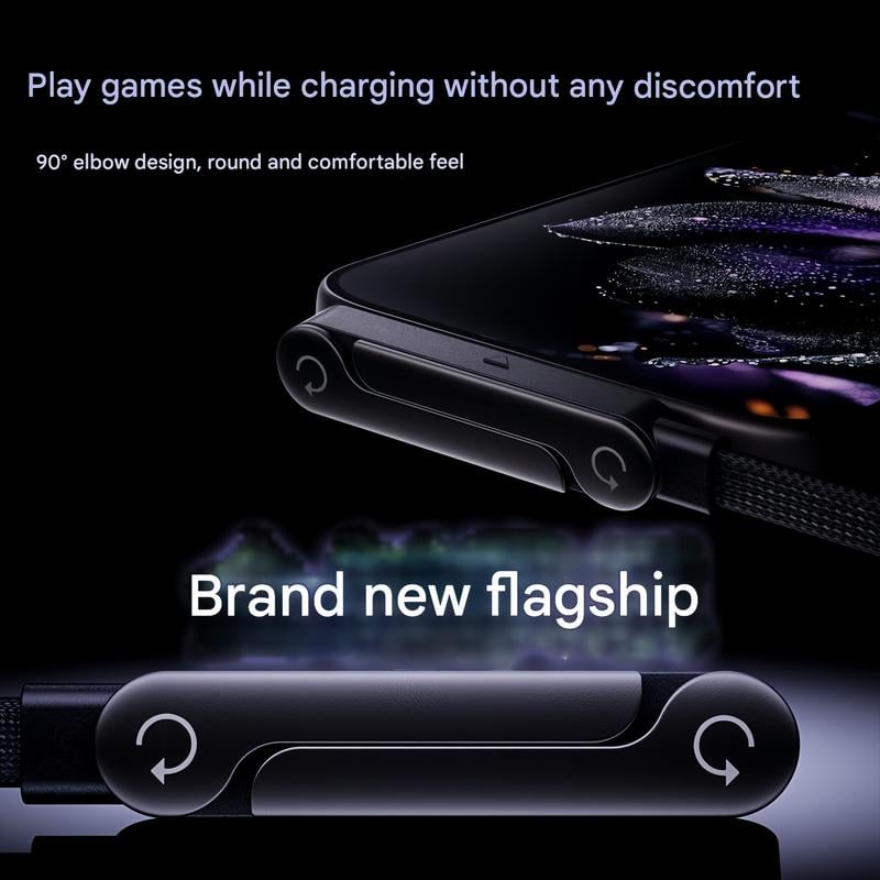 240w super fast charging-Invisible Holder Charger Cable with Stand