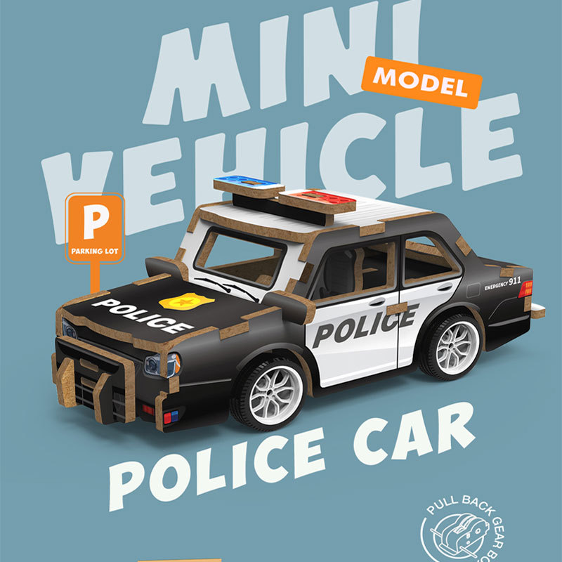 Wooden mini vehicle