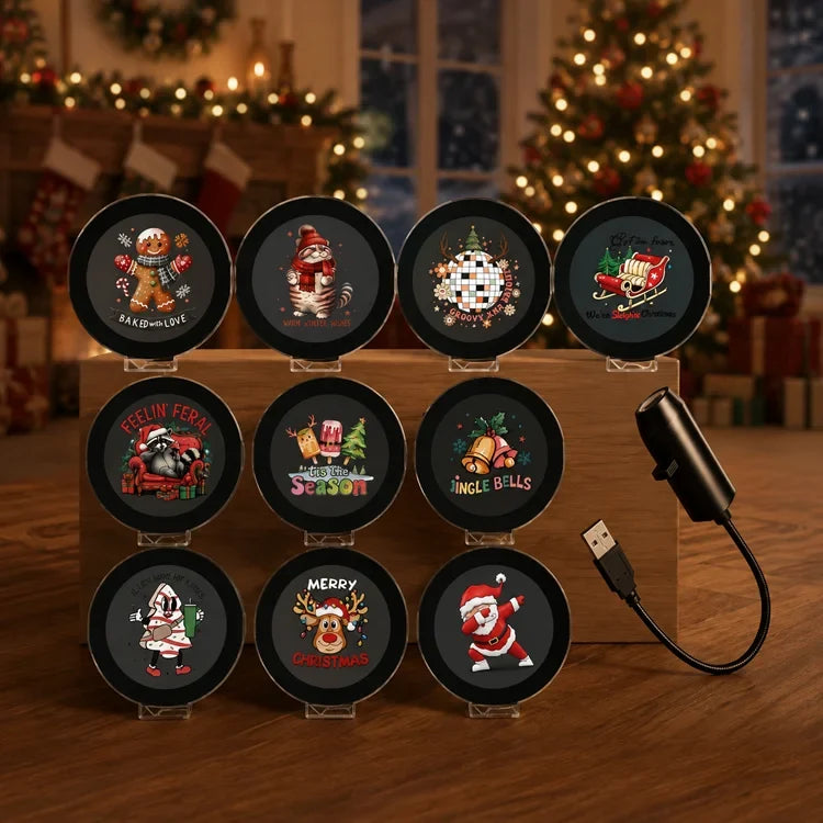 🎄50% OFF!🎉10-Scene Christmas Projector Light – USB Wall & Ceiling Holiday Projector