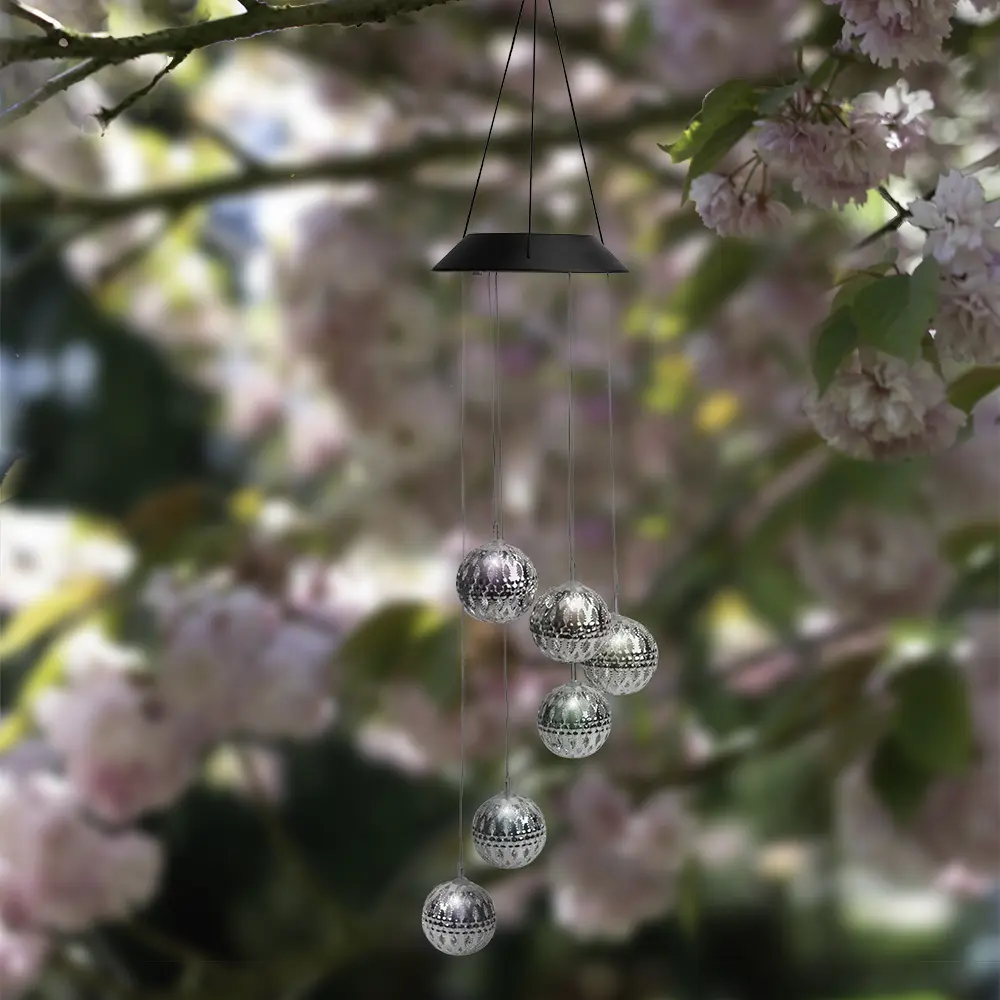 Touch of Eco Solar Metal Orb Wind Chime 