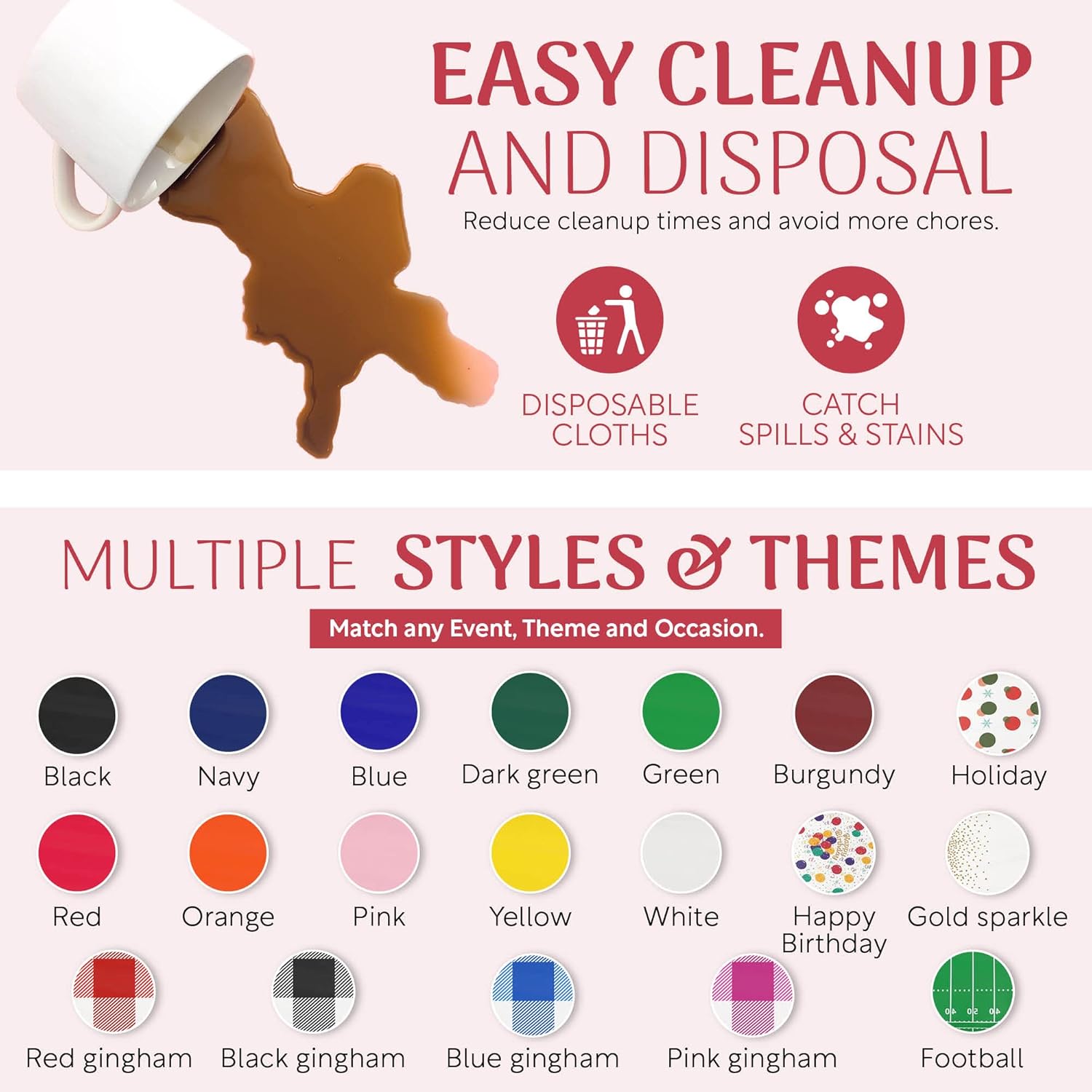 Plastic Tablecloth Roll with Cutter Box