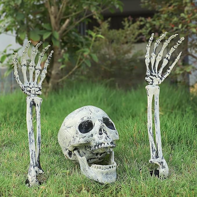 Realistic Skeleton Stakes Halloween Decorations