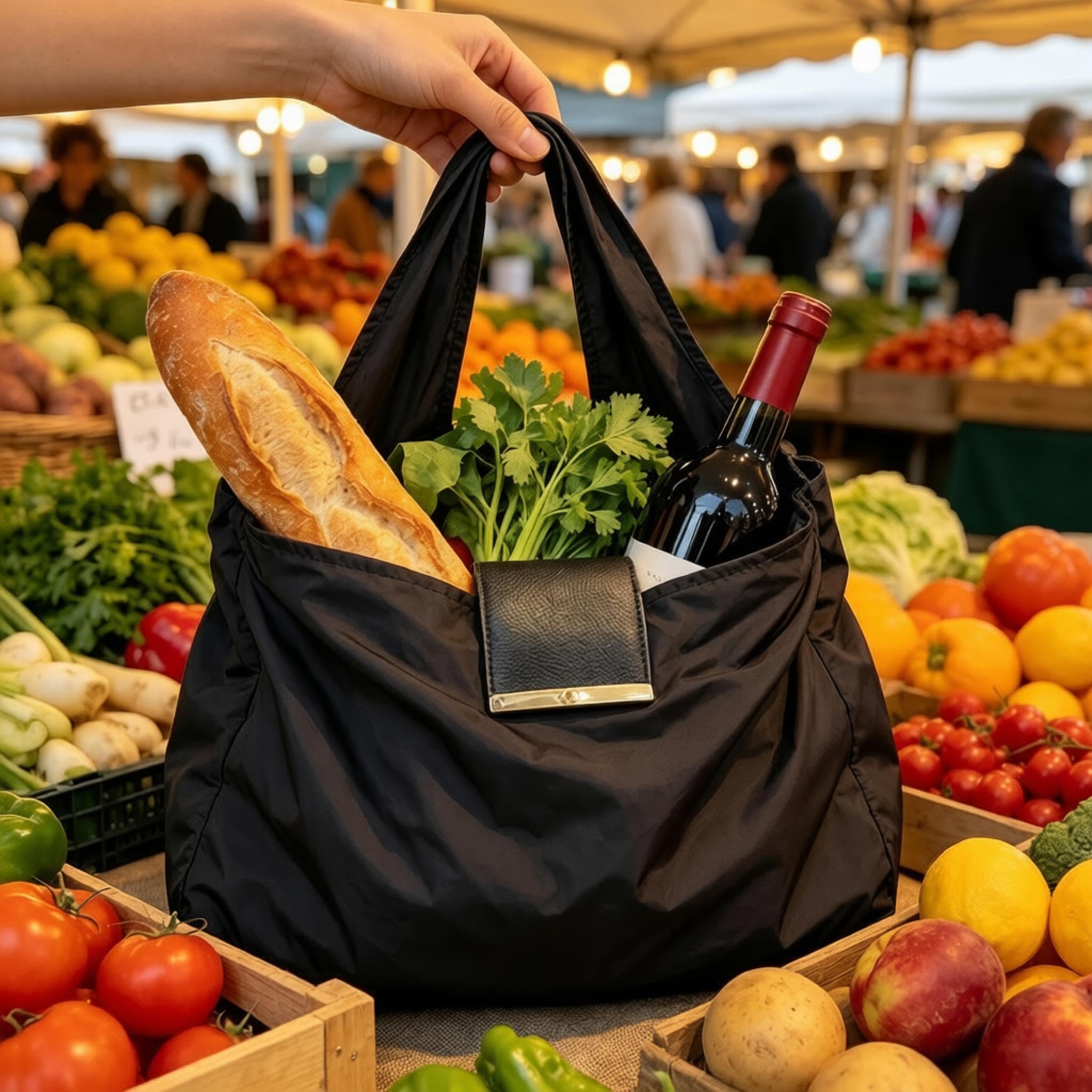 Foldable Keychain Tote Bag