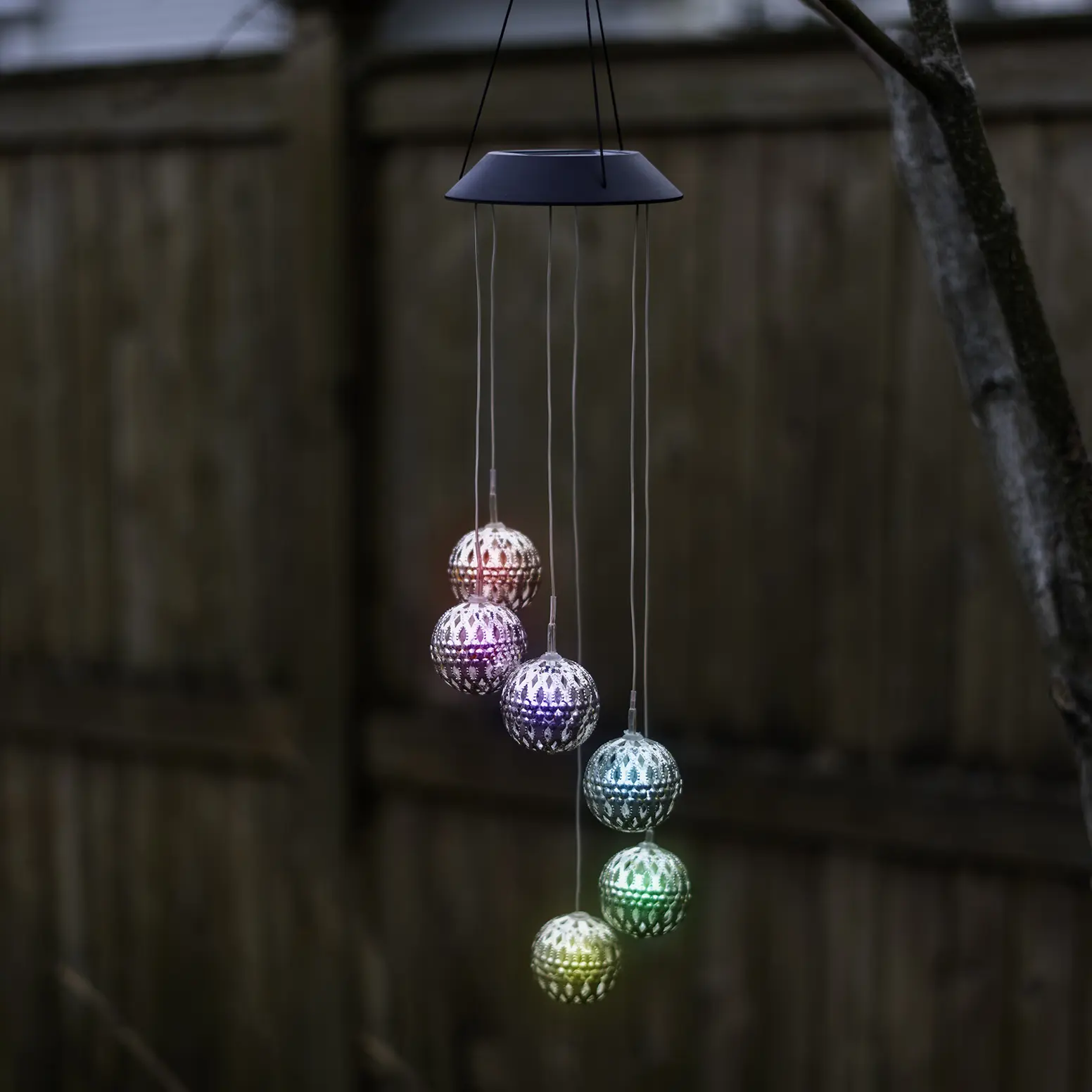 Touch of Eco Solar Metal Orb Wind Chime 
