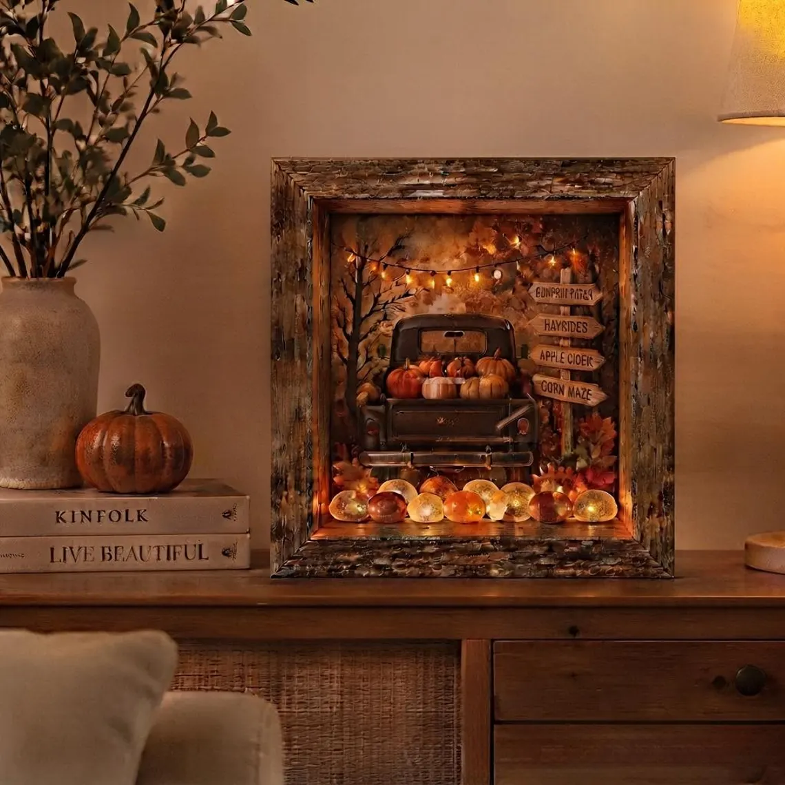 DIY Lighted Halloween Shadow Box Kit