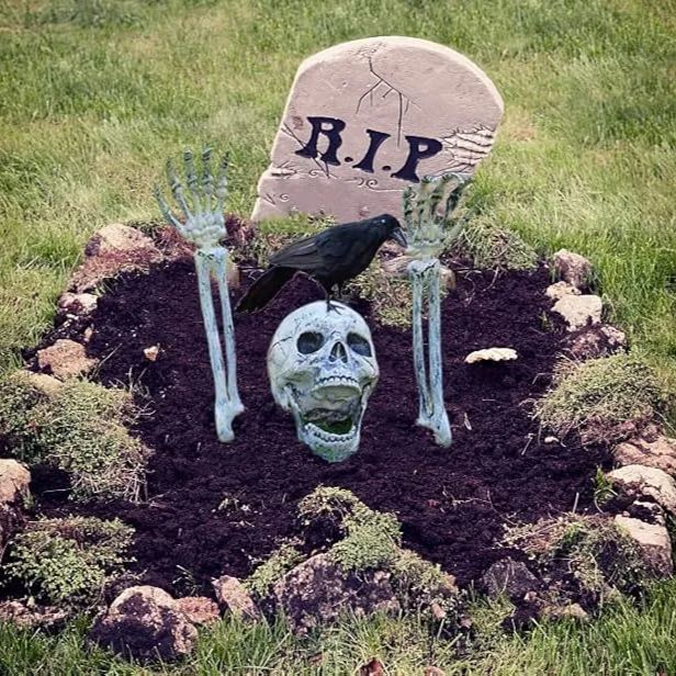 Realistic Skeleton Stakes Halloween Decorations