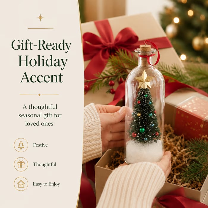 🎅🎄Christmas Sale -Recordable Christmas Tree Message In A Bottle❤