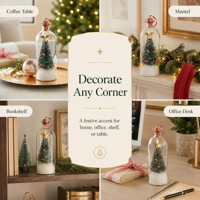 🎅🎄Christmas Sale -Recordable Christmas Tree Message In A Bottle❤